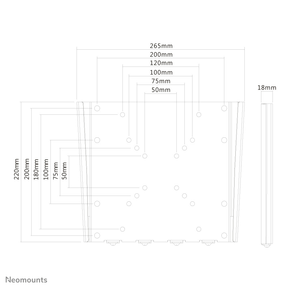 Neomounts by Newstar FPMA-W110 - Klammer - für LCD-Display (fest), Ansicht 2
