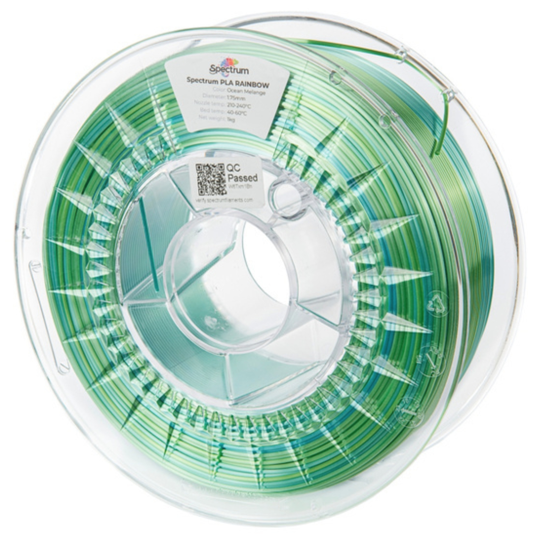 Spectrum Filaments Filament· SILK PLA Rainbow· OCEAN MELANGE· 1.75mm· 1kg, Ansicht 2