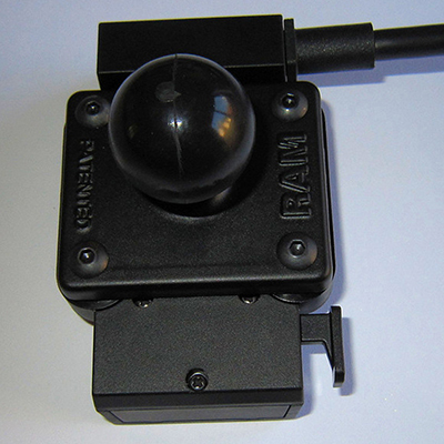 Ram Mounts RAM-B-347U - Schwarz - Garmin zumo 400 - 450 - 500 - 550 - 660 - TomTom Rider 2 - Urban Rider - 45,35 g, Ansicht 3