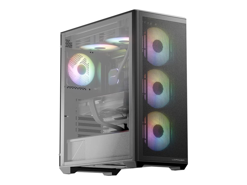 LC-Power 811B - Midi-Tower Gaming - E-ATX - Seitenteil mit Fenster (gehärtetes Glas)