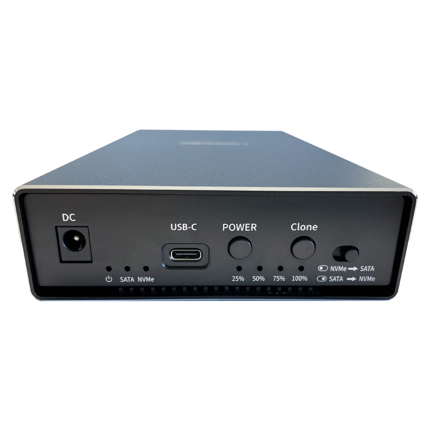 LC-Power LC-DOCK-C-35-M2 - HDD / SSD Dockingstation - M.2 - 2 Sender/Kanal - M.2 Card (PCIe NVMe & SATA), Ansicht 3