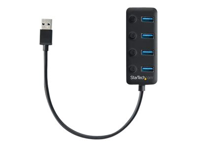StarTech.com 4 Port USB 3.0 Hub - 4x USB-A mit individuellen An/Aus-Schaltern, Ansicht 2