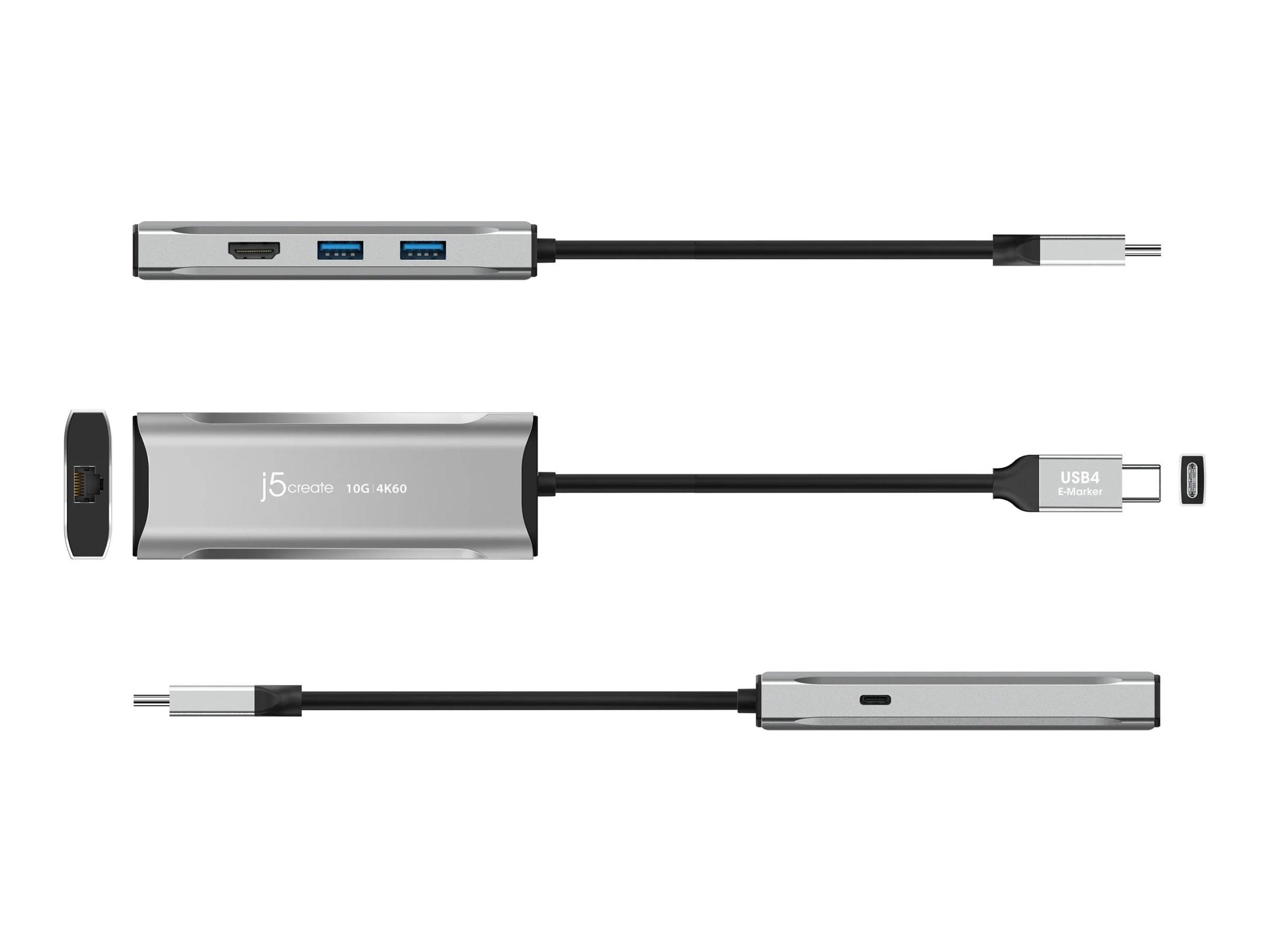 j5create JCD392-N - Dockingstation - USB-C / USB4 / Thunderbolt 3 / Thunderbolt 4, Ansicht 4