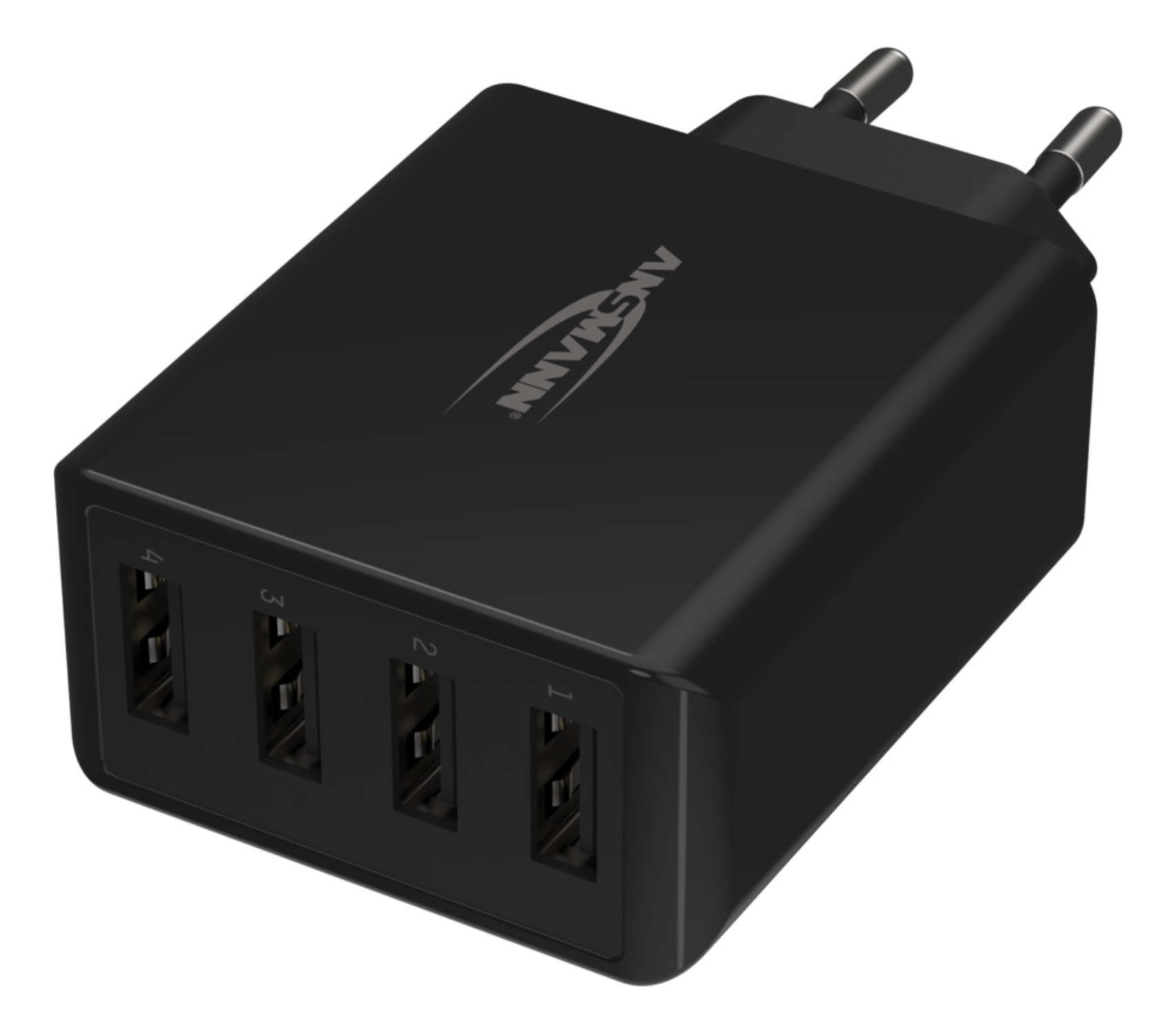 Ansmann Home Charger HC430 - Netzteil - 30 Watt - 6 A - 4 Ausgabeanschlussstellen (4 x USB), Ansicht 3