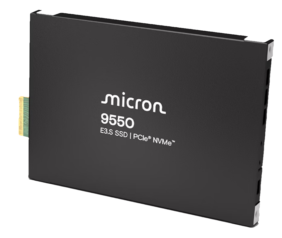 Micron 9550 PRO - SSD - Enterprise, Read Intensive - verschlüsselt - 15.36 TB - intern - E3.S (E3.S), Ansicht 2