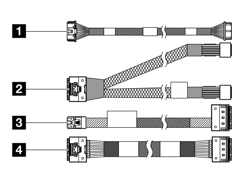 Lenovo Speicherkabelkit - für M.2 SATAx4 Chassis