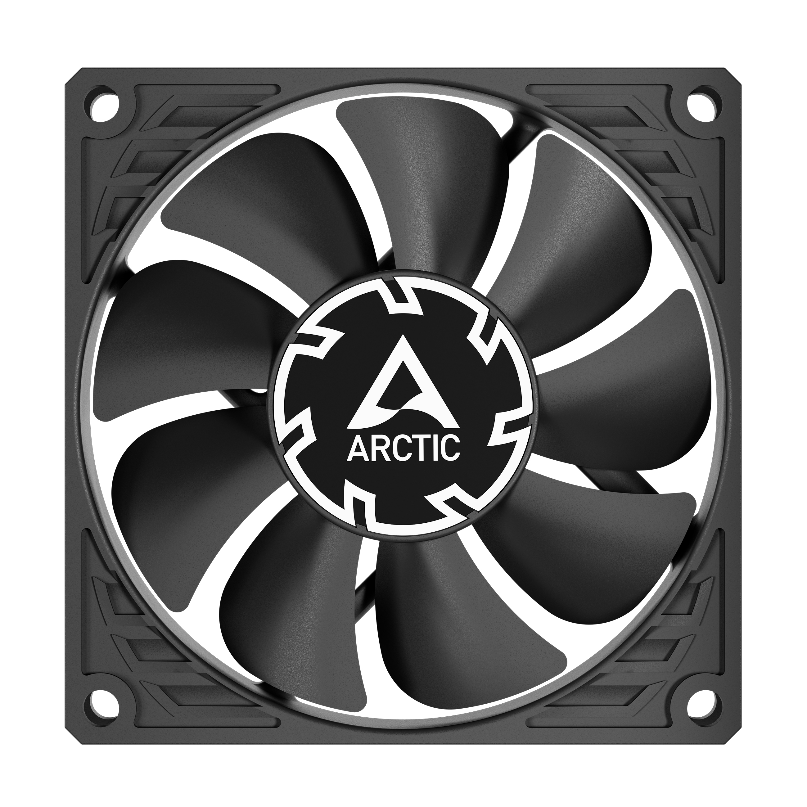 Arctic P8 Slim PWM PST - Gehäuselüfter - niedrige Bauform, mit Kabelsplitter - 80 mm - Schwarz, Ansicht 2