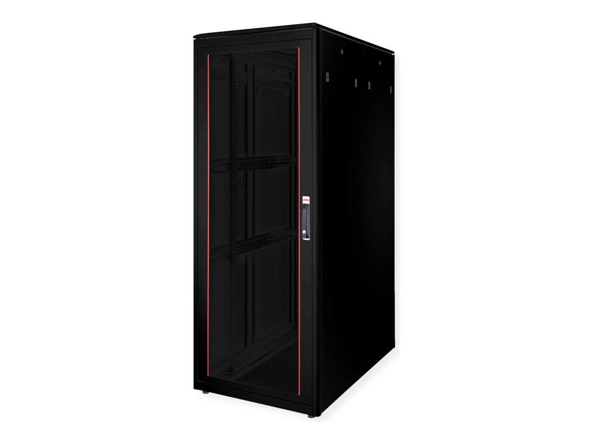ROLINE Pro - Schrank Netzwerkschrank - mit Glastür 800 x 1200 mm (B x T)