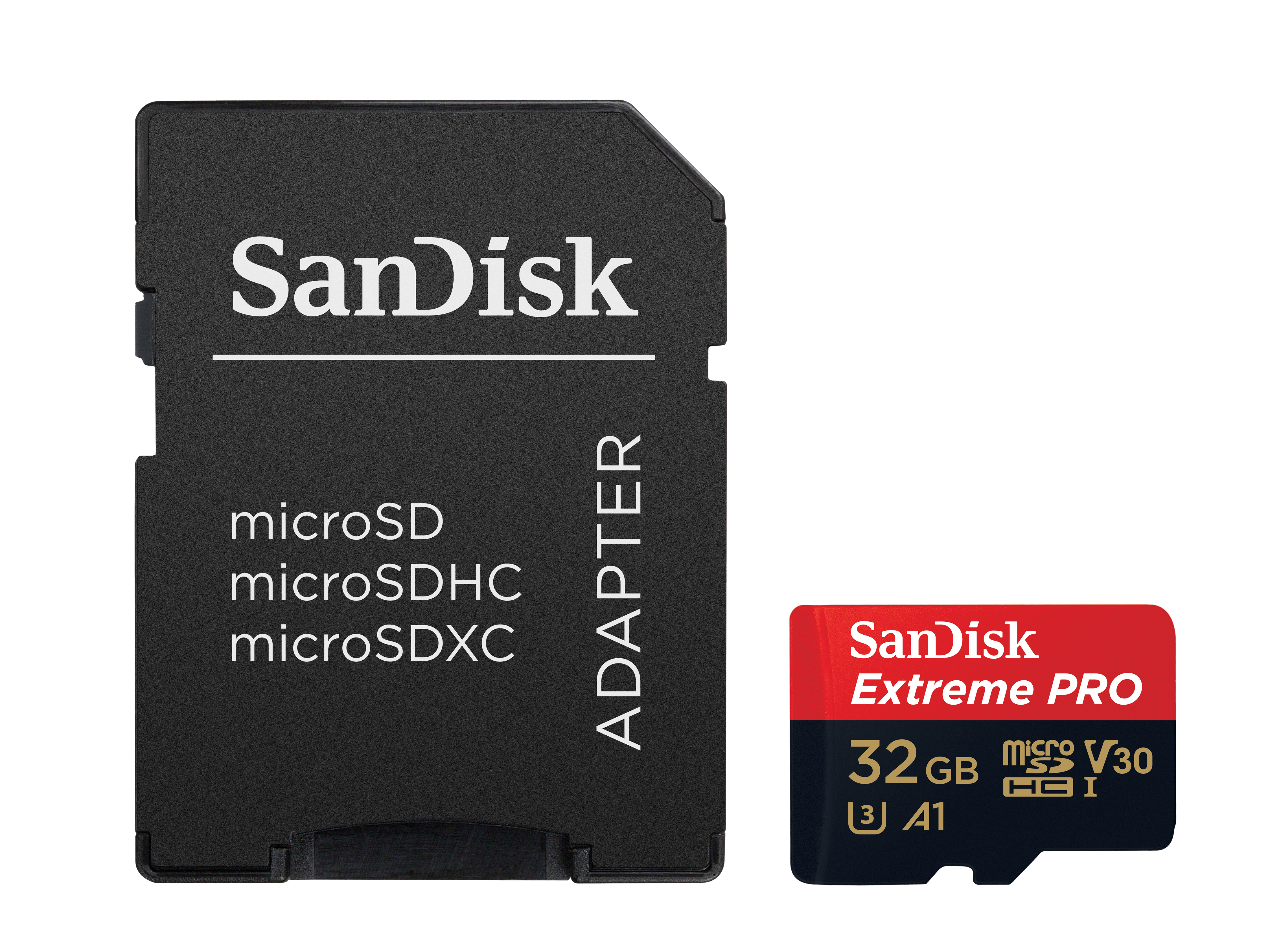 SanDisk Extreme Pro - Flash-Speicherkarte (microSDXC-an-SD-Adapter inbegriffen), Ansicht 2