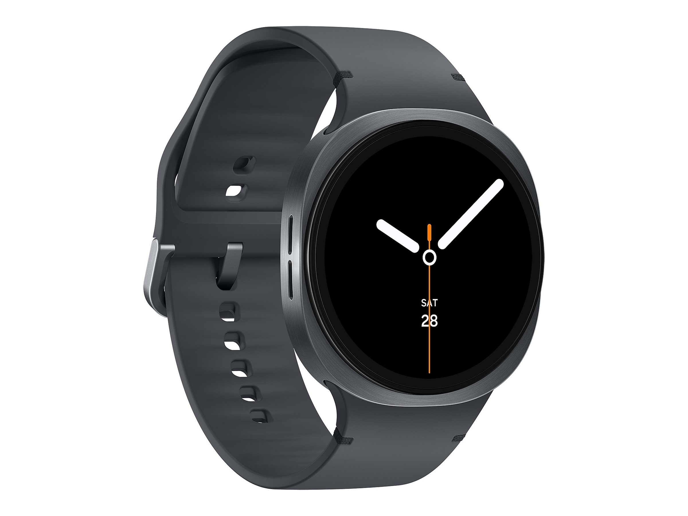 Samsung Galaxy Watch8 - 44 mm - Carbon-Schwarz - intelligente Uhr mit Sportband - Graphit - M/L - Anzeige 3.7 cm (1.47), Ansicht 3