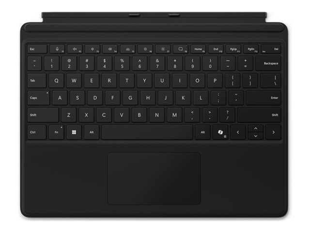 Microsoft Surface Pro Keyboard - Tastatur - mit Trackpad Beschleunigungsmesser Surface Slim Pen 2 Ablage- und Ladeschale