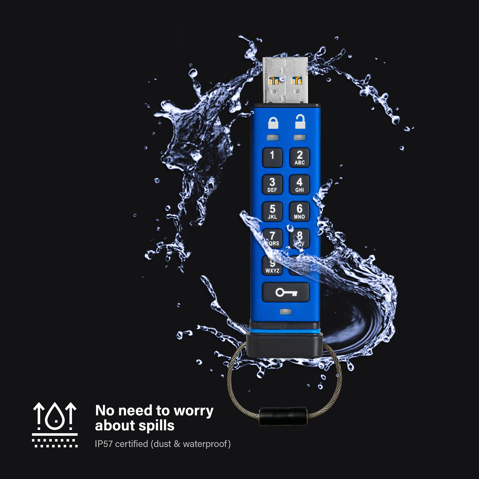 iStorage datAshur Pro USB3 256GB, Ansicht 3