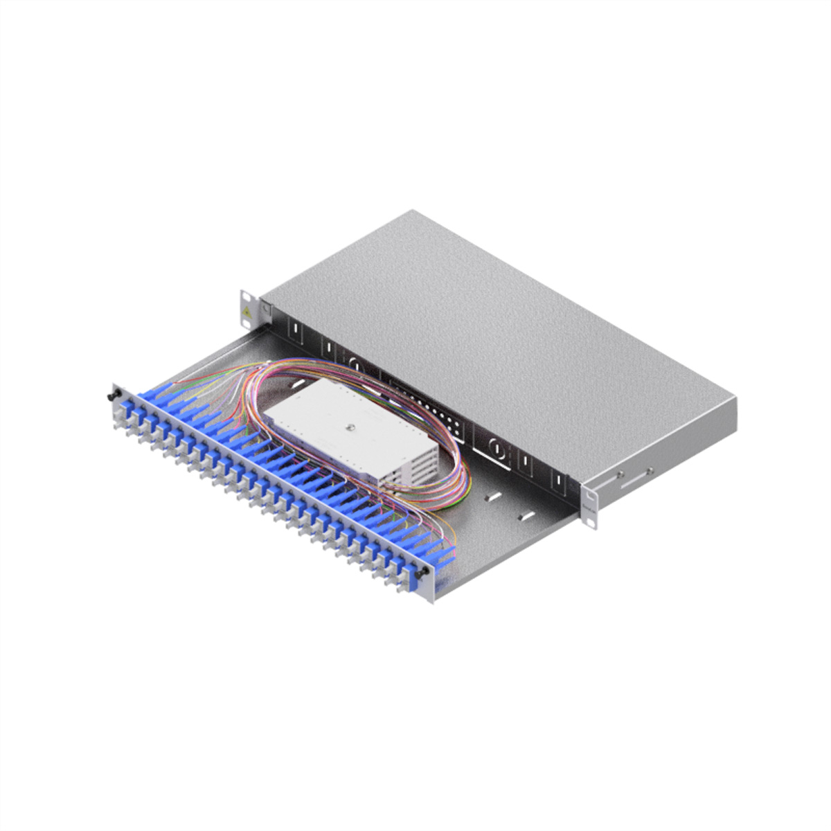 EasyLan LWL Spleißgehaeuse Basic Grade C 1HE/24Ports 24xSC-Duplex OS2, Ansicht 2