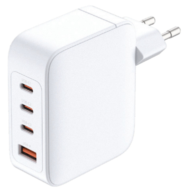 D-Link DCF-141 - Netzteil - GaN - 140 Watt - 5 A - Power Delivery 3.1, QC 4.0 - 3 x USB-C, USB Typ A, Ansicht 3