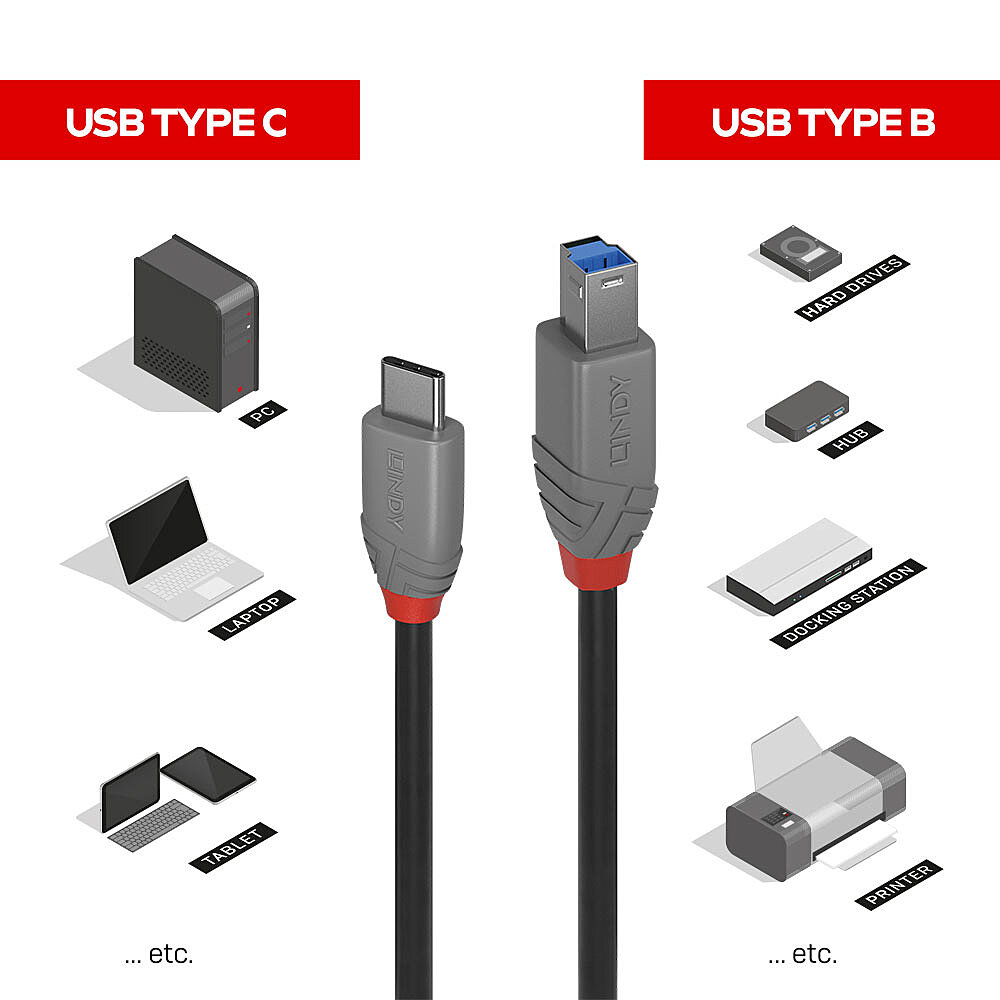 Lindy Anthra Line - USB-Kabel - 24 pin USB-C (M), Ansicht 2
