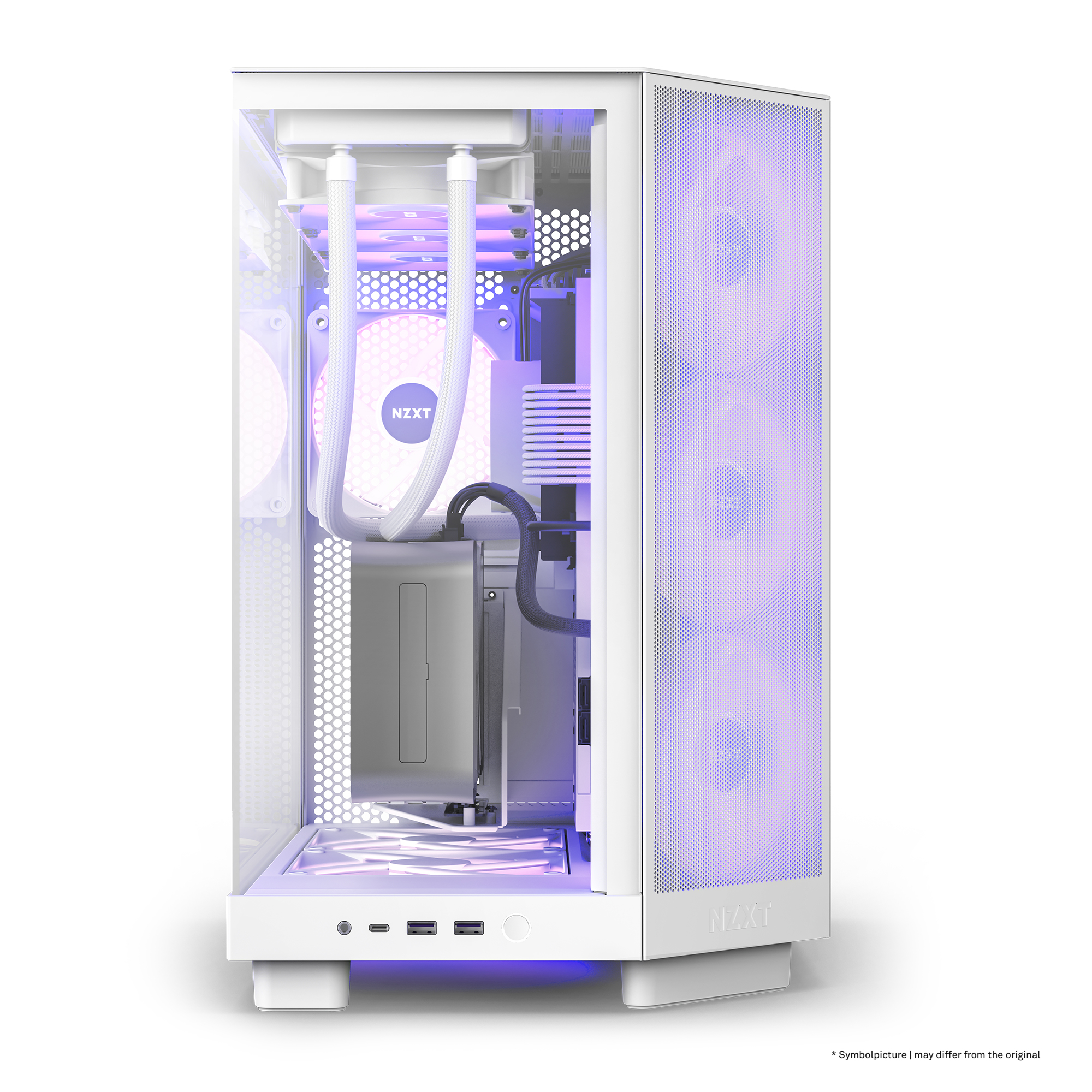 NZXT H6 Flow Compact Dual Chamber Case Matt, Ansicht 2