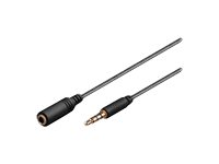 MicroConnect Audioverlängerungskabel - 4-poliger Mini-Stecker männlich zu 4-poliger Mini-Stecker weiblich, Ansicht 3