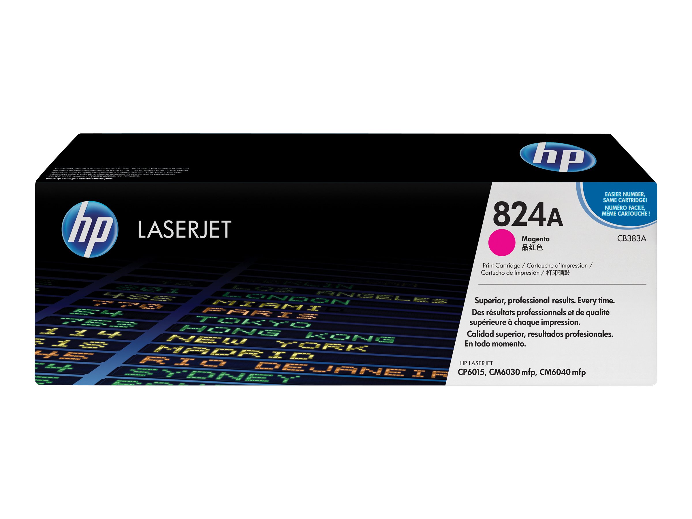 HP 824A - Magenta - original - LaserJet - Tonerpatrone (CB383A) - für Color LaserJet CM6030, CM6040, CP6015