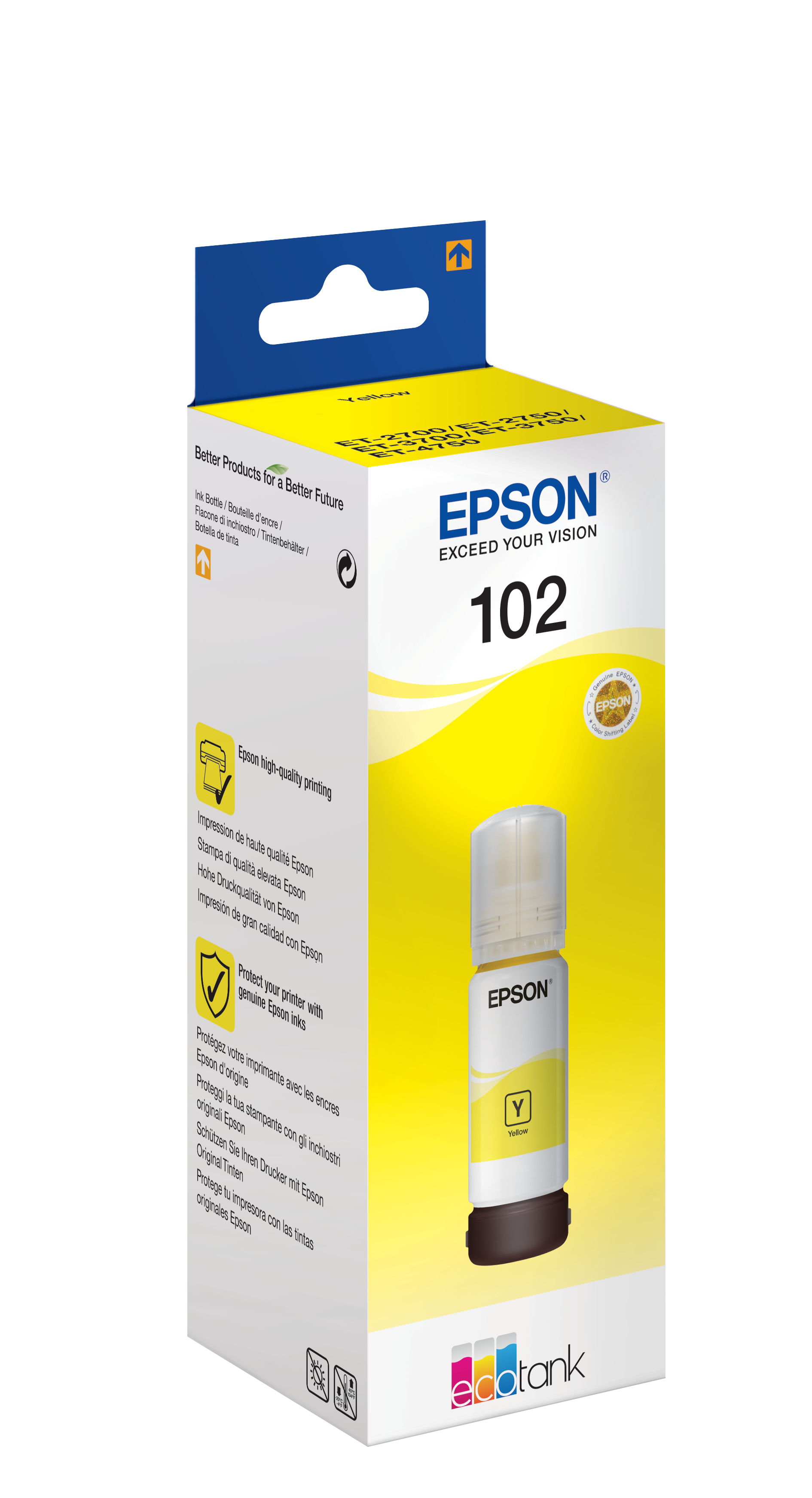 Epson 102 - 70 ml - Gelb - Original - Tintenbehälter, Ansicht 2