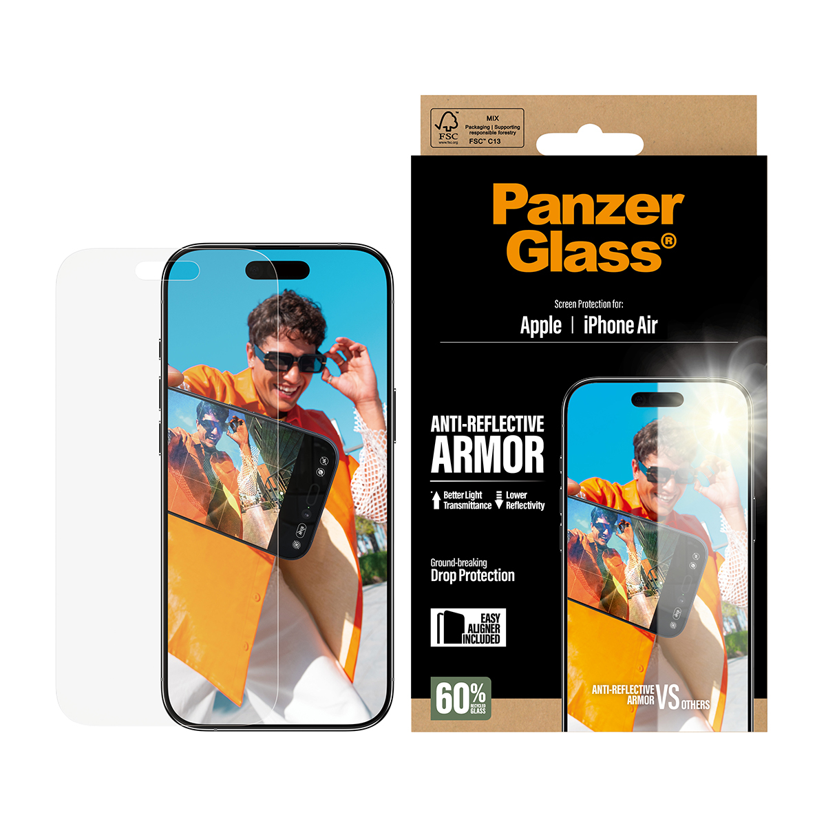 PanzerGlass Displayschutz Anti-Reflective Armor iPhone Air, Ansicht 2