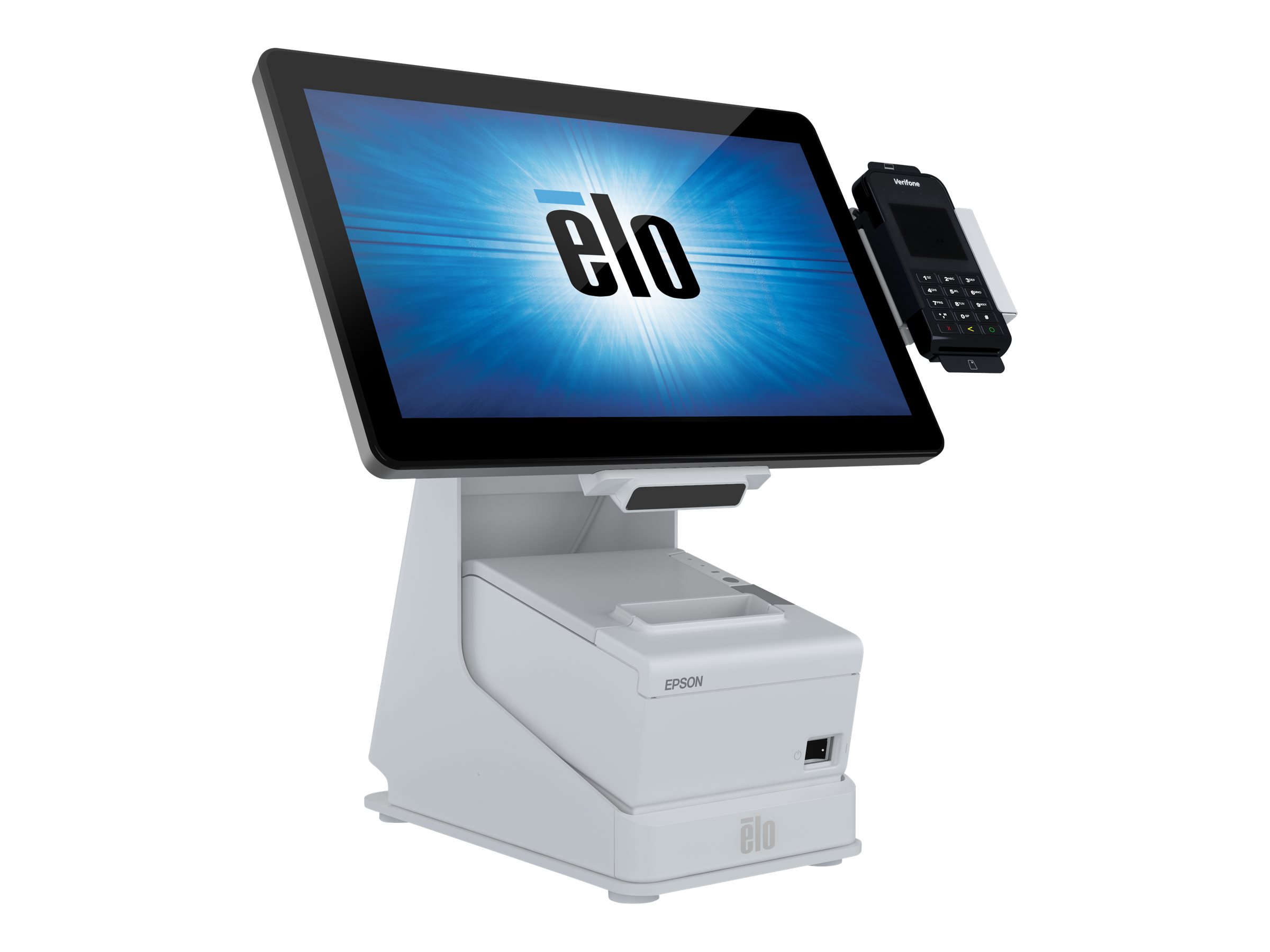 Elo Touch Solutions Elo mPOS Printer Stand - Drucker-/Monitorständer (10,15) - Weiß, Ansicht 3