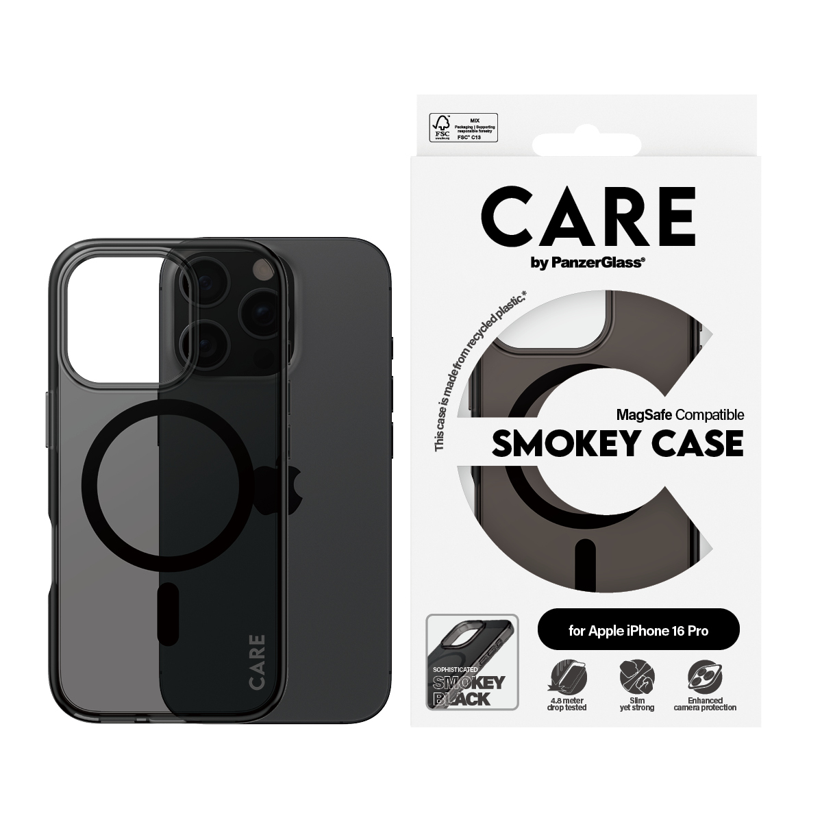 PanzerGlass CARE by PanzerGlass Urban Combat - Hintere Abdeckung für Apple iPhone 16 Pro, Ansicht 2