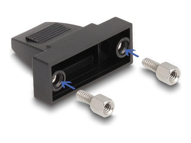 Delock D-Sub 9-poliges Steckergehäuse - Stecker  Buchse für Flachkabel
