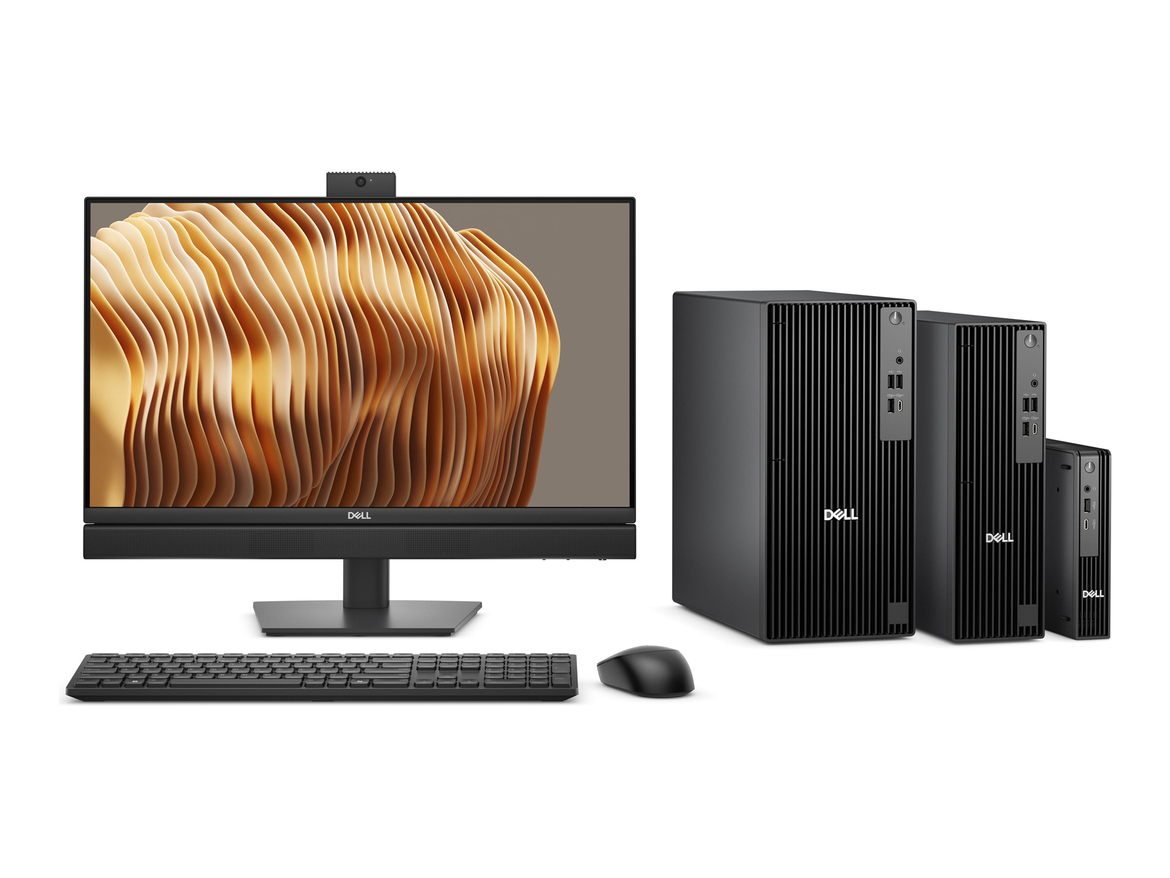 Dell Pro Slim QCS1250 - Schlanker Desktop - Core Ultra 5 235 / 3.4 GHz - RAM 16 GB - SSD 512 GB - NVMe - Intel Graphics - 1GbE, Bluetooth, Wi-Fi 6E - WLAN: Bluetooth, 802.11a/b/g/n/ac/ax (Wi-Fi 6E)