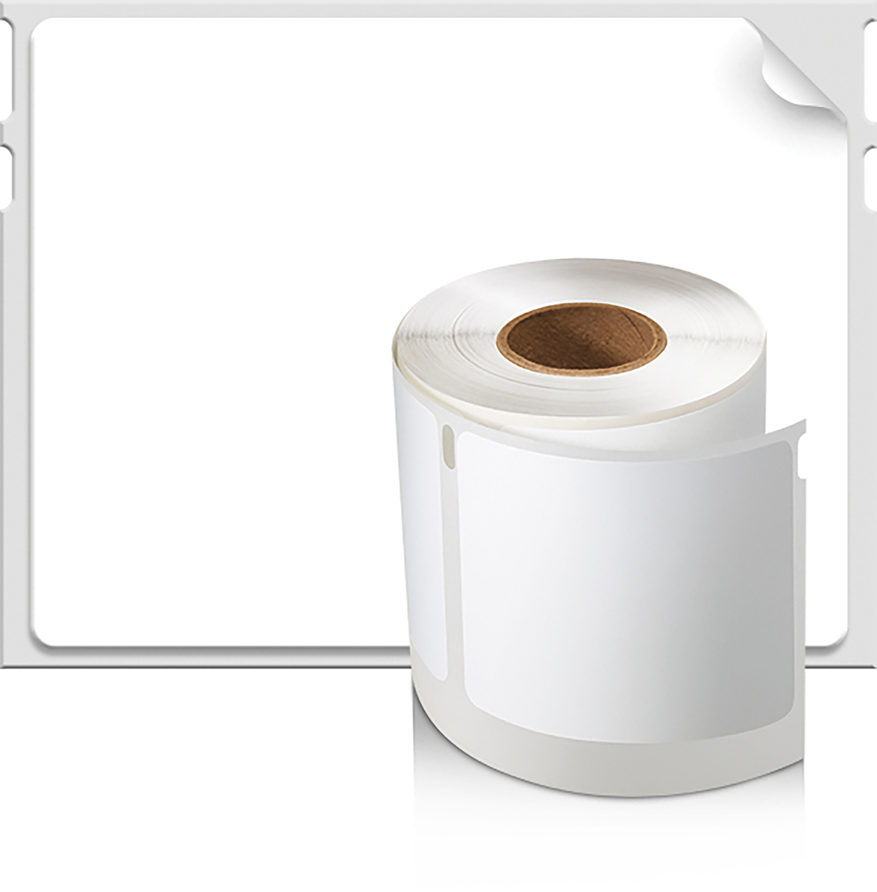 Dymo LabelWriter MultiPurpose - Papier - permanenter Klebstoff - weiß - 54 x 70 mm 320 Etikett(en) (1 Rolle(n), Ansicht 2