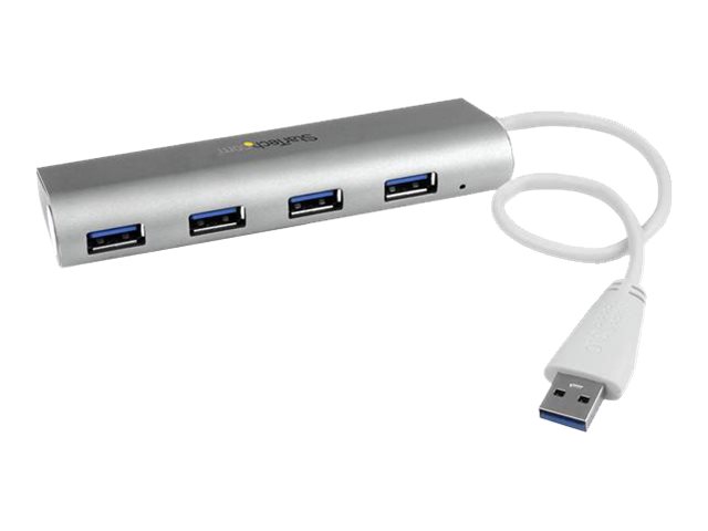 StarTech.com 4 Port kompakter USB 3.0 Hub mit eingebautem Kabel, Ansicht 2