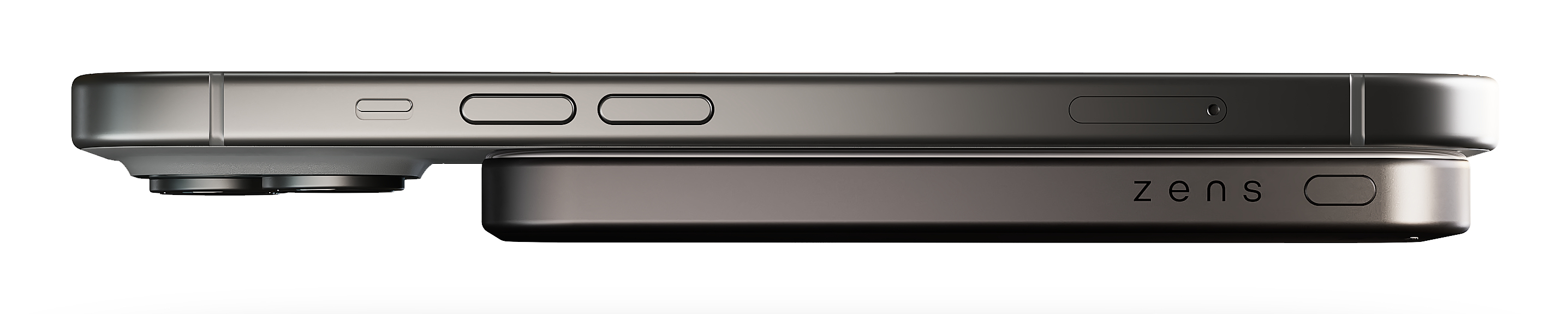Zens Pro 1 - Induktive Power Bank - dünn - 5000 mAh - Schwarz, Ansicht 4
