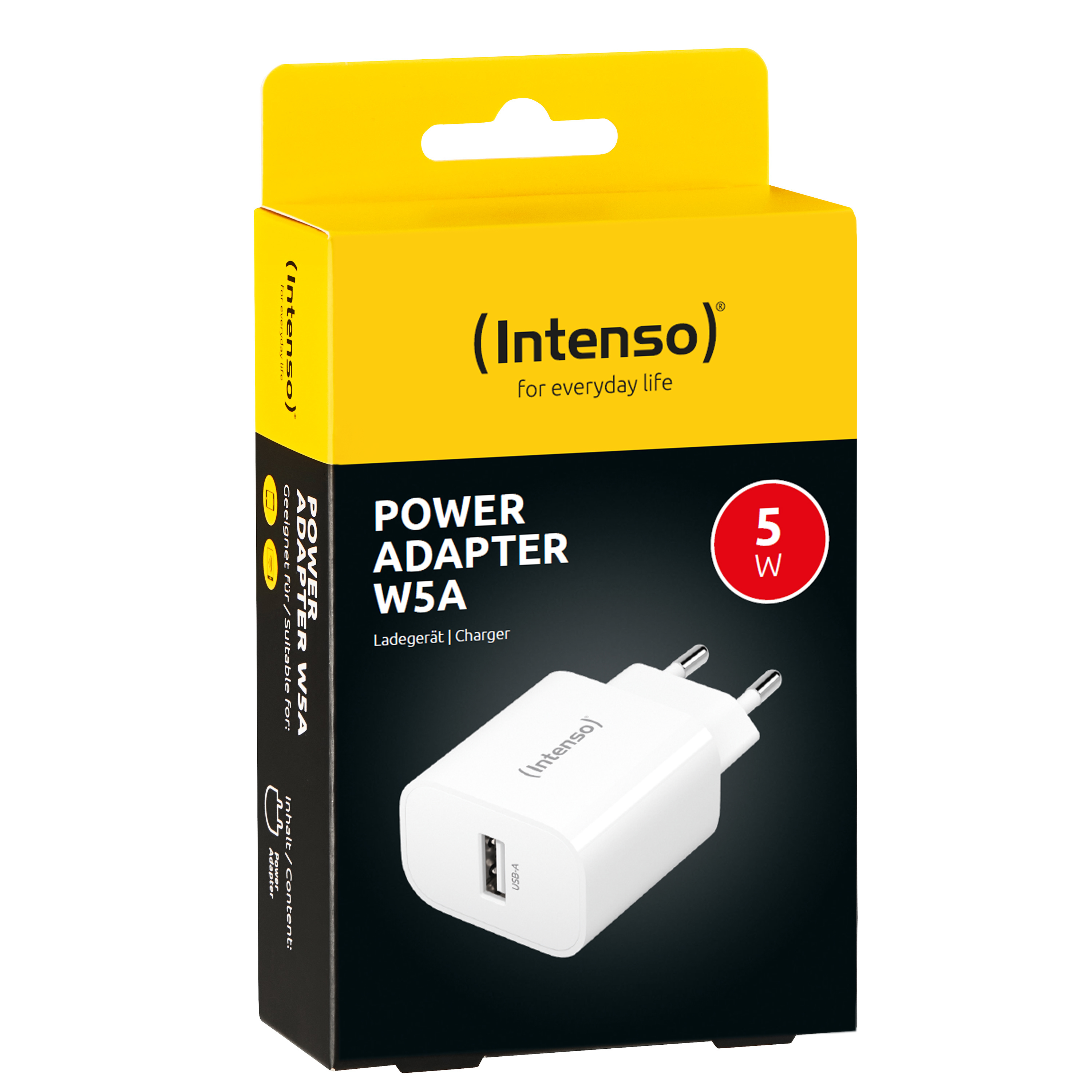 Intenso 1x USB-A Adapter weiß, Ansicht 4