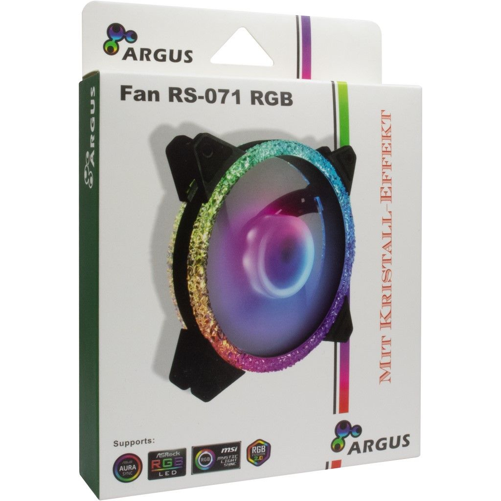 Inter-Tech Argus RS-071 RGB - Gehäuselüfter - 120 mm