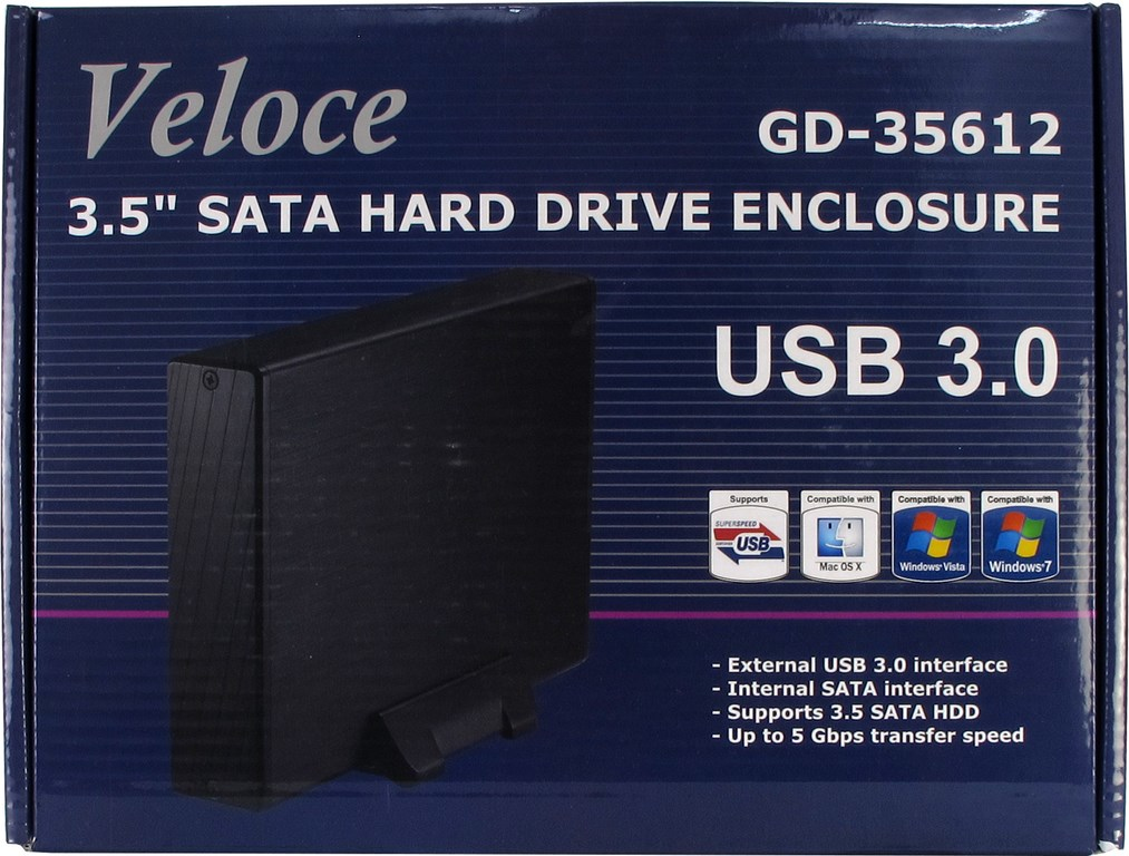 Inter-Tech Veloce GD-35612 - Speichergehäuse - 3.5 (8.9 cm), Ansicht 2