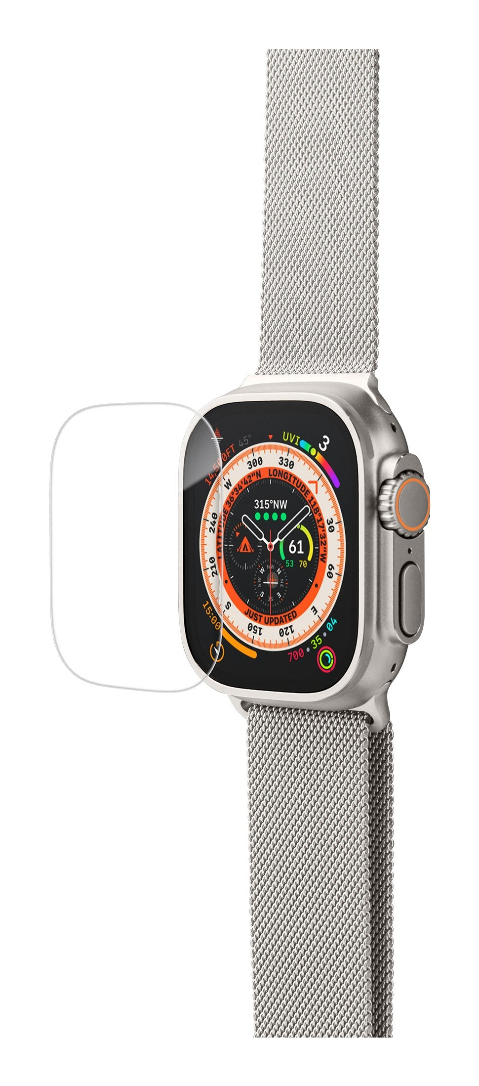 Laut International Prime glass Clear protector for Apple Watch Ultra, Ansicht 3