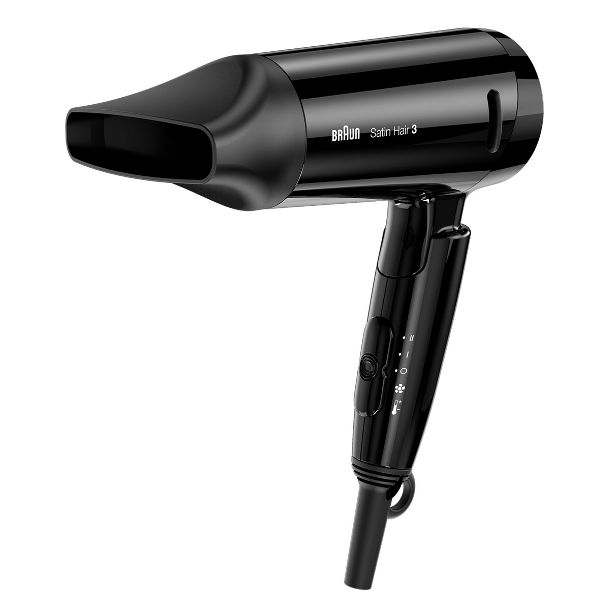 Braun Satin Hair 3 HD350 - Schwarz - Monochromatisch - Hängeschlaufe - Schieber - 1600 W - 1 Stück(e), Ansicht 3