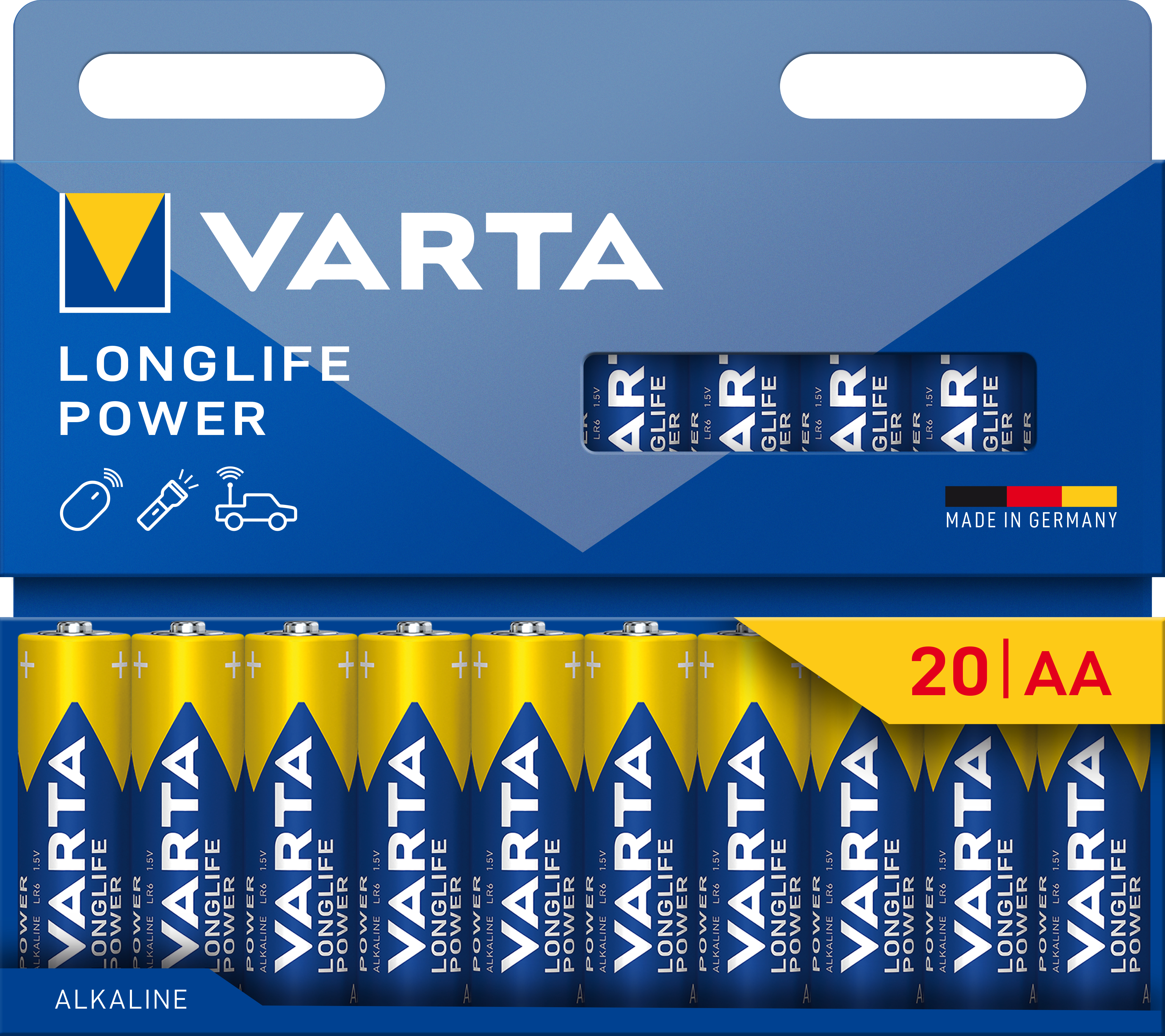 Varta 1x20 Longlife Power Mignon AA LR 6 04906121720 04906 121 720 - Batterie, Ansicht 2
