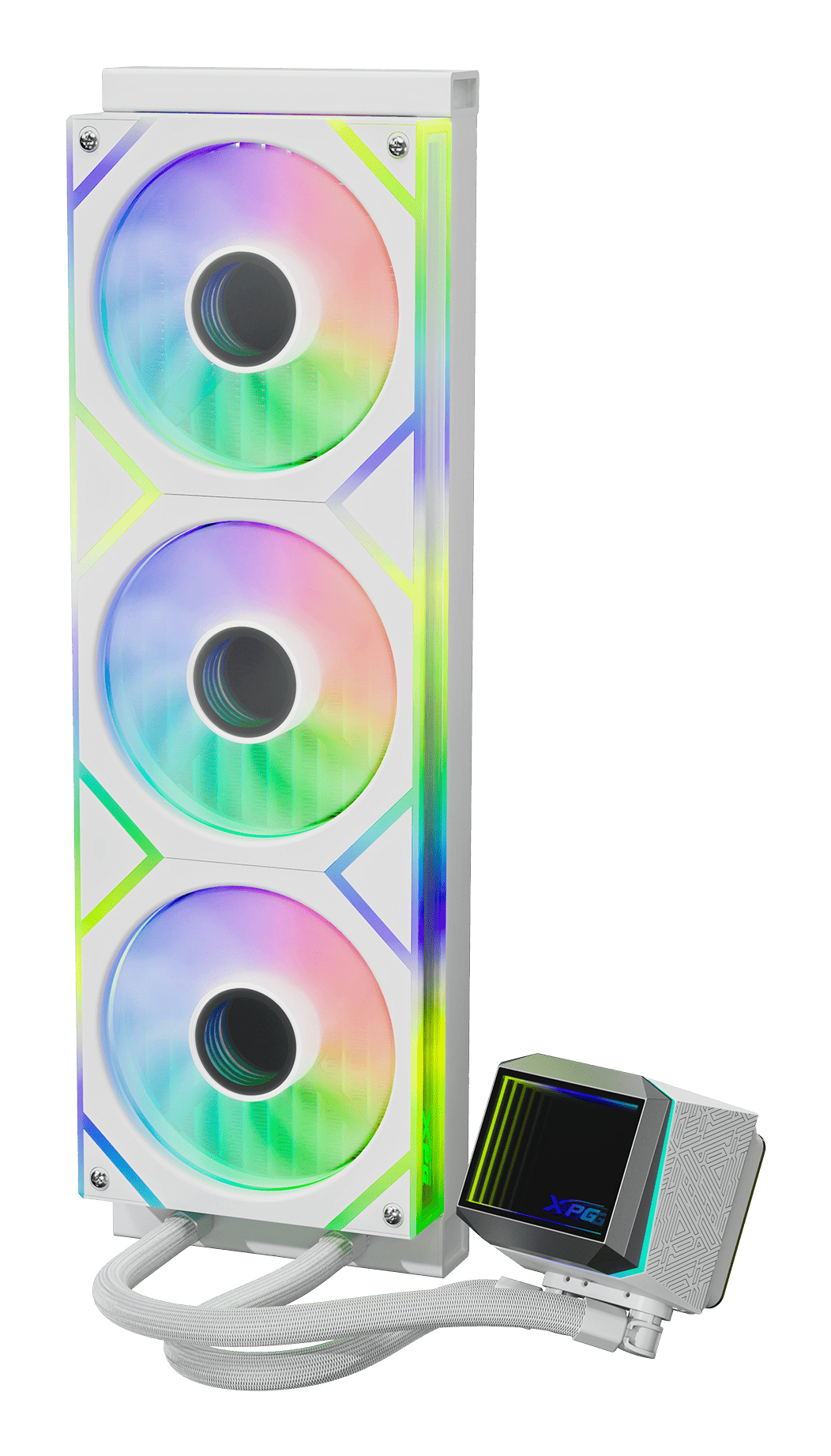 XPG WAK XPG LEVANTE II 360 (3*120mm ARGB Fan) weiß, Ansicht 3