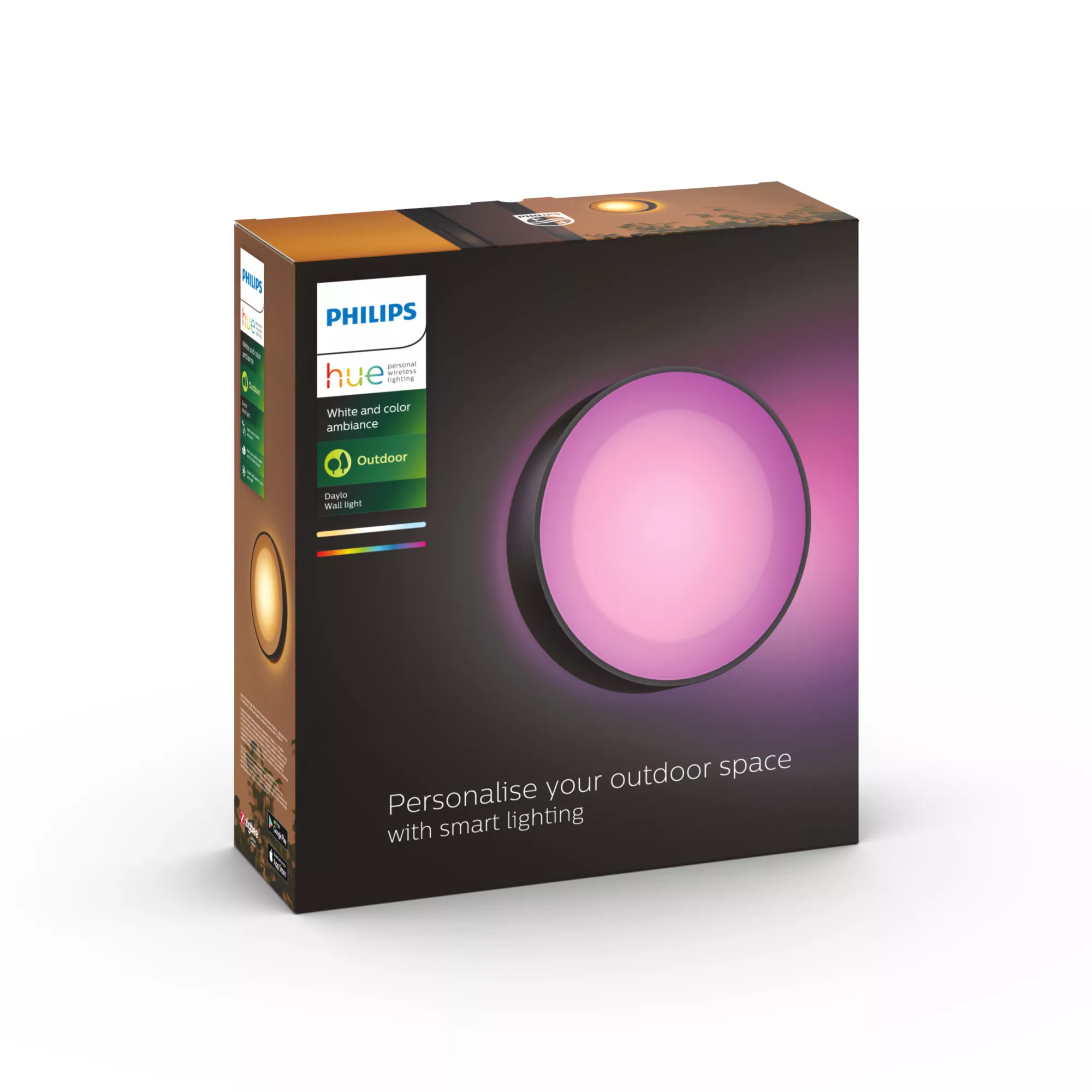 Philips Hue White and Color Ambiance Daylo - Wandleuchte - LED - 15 W (Entsprechung 80 W), Ansicht 4