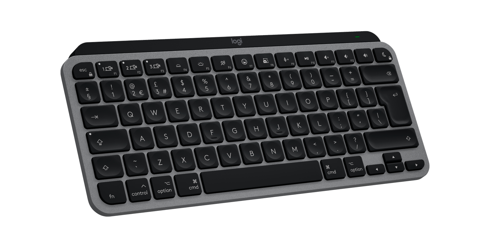 Logitech Master Series MX Keys Mini for Mac - Tastatur - Bluetooth LE - Space-grau - TL: Französisch, AZERTY, Ansicht 2