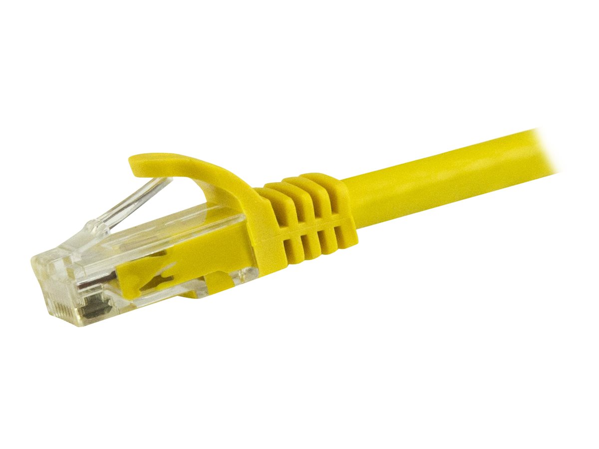 StarTech.com 1.5m CAT6 Ethernet Cable, 10 Gigabit Snagless RJ45 650MHz 100W PoE Patch Cord, CAT 6 10GbE UTP Network Cable w/Strain Relief, Yellow, Wiring is UL Certified/TIA - Category 6 - 24AWG (N6PATC150CMYL)
