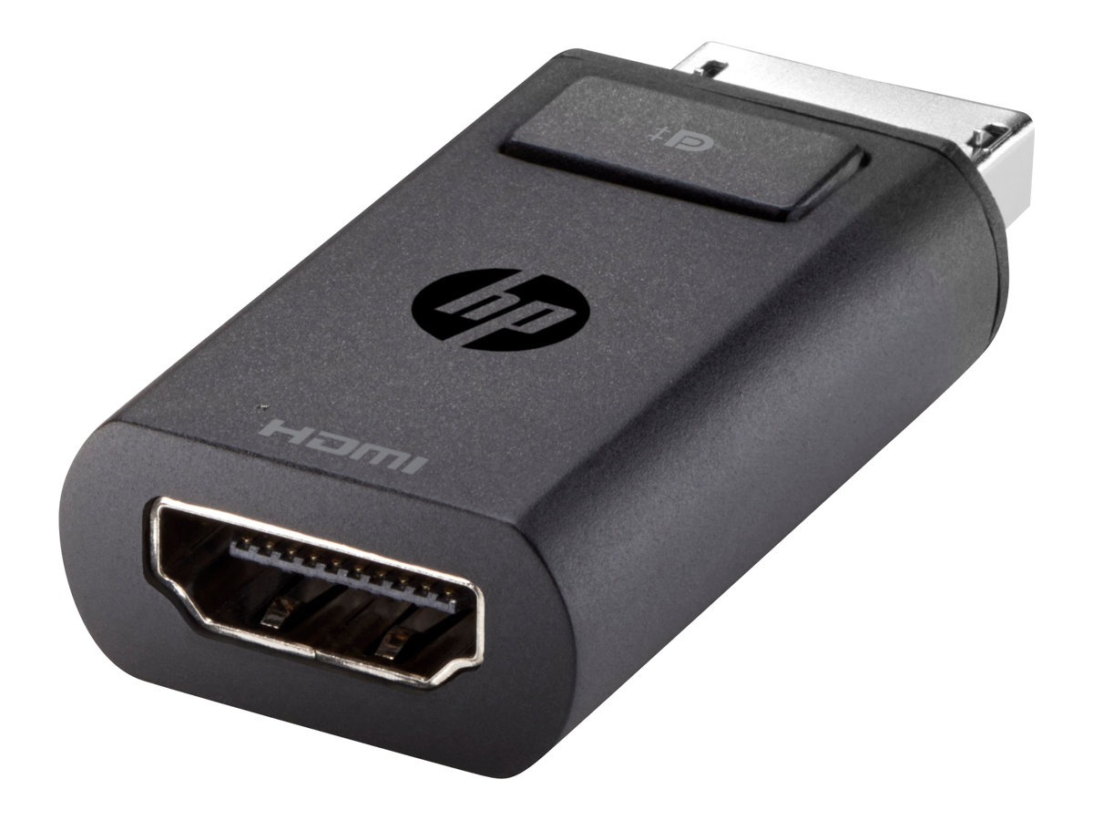 HP DisplayPort to HDMI Adapter - Videoadapter - DisplayPort männlich zu HDMI weiblich - für EliteBook 8770; ProBook 64X G4, 650 G5; ZBook 14 G2, 14u G4, 15 G2, 15u G2, 15u G4, 17 G3