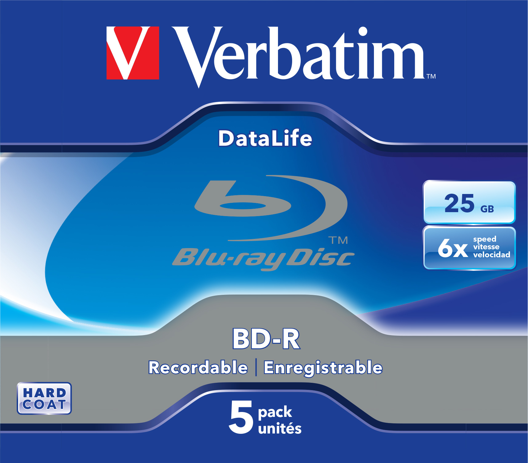 Verbatim DataLife - 5 x BD-R - 25 GB 6x - Jewel Case (Schachtel), Ansicht 2