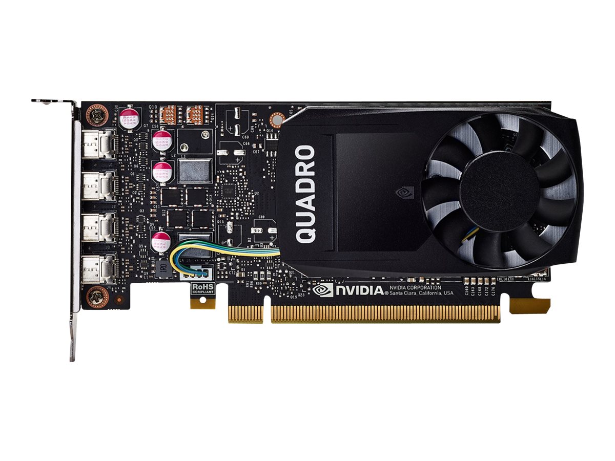 NVIDIA Quadro P1000 - Grafikkarten - 1 GPUs - Quadro P1000 - 4 GB GDDR5 - PCIe 3.0 x16