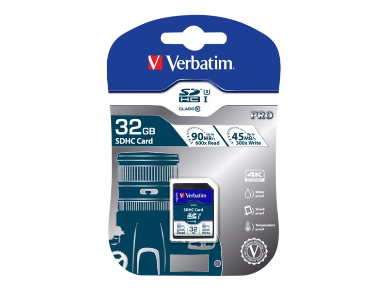 Verbatim Flash card SD 32GB Verbatim Pro (47021)