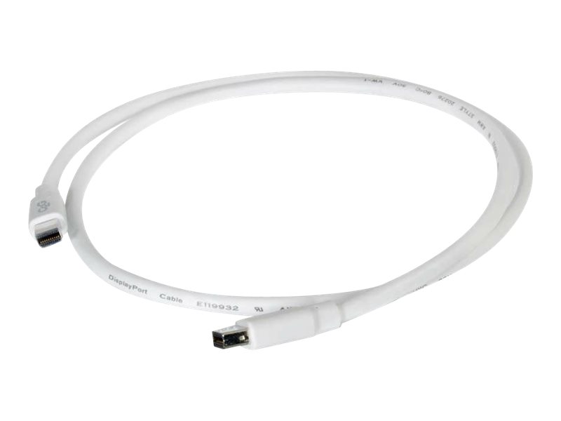 C2G 1m Mini DisplayPort Cable 4K UHD MM - White - DisplayPort-Kabel - Mini DisplayPort (M)