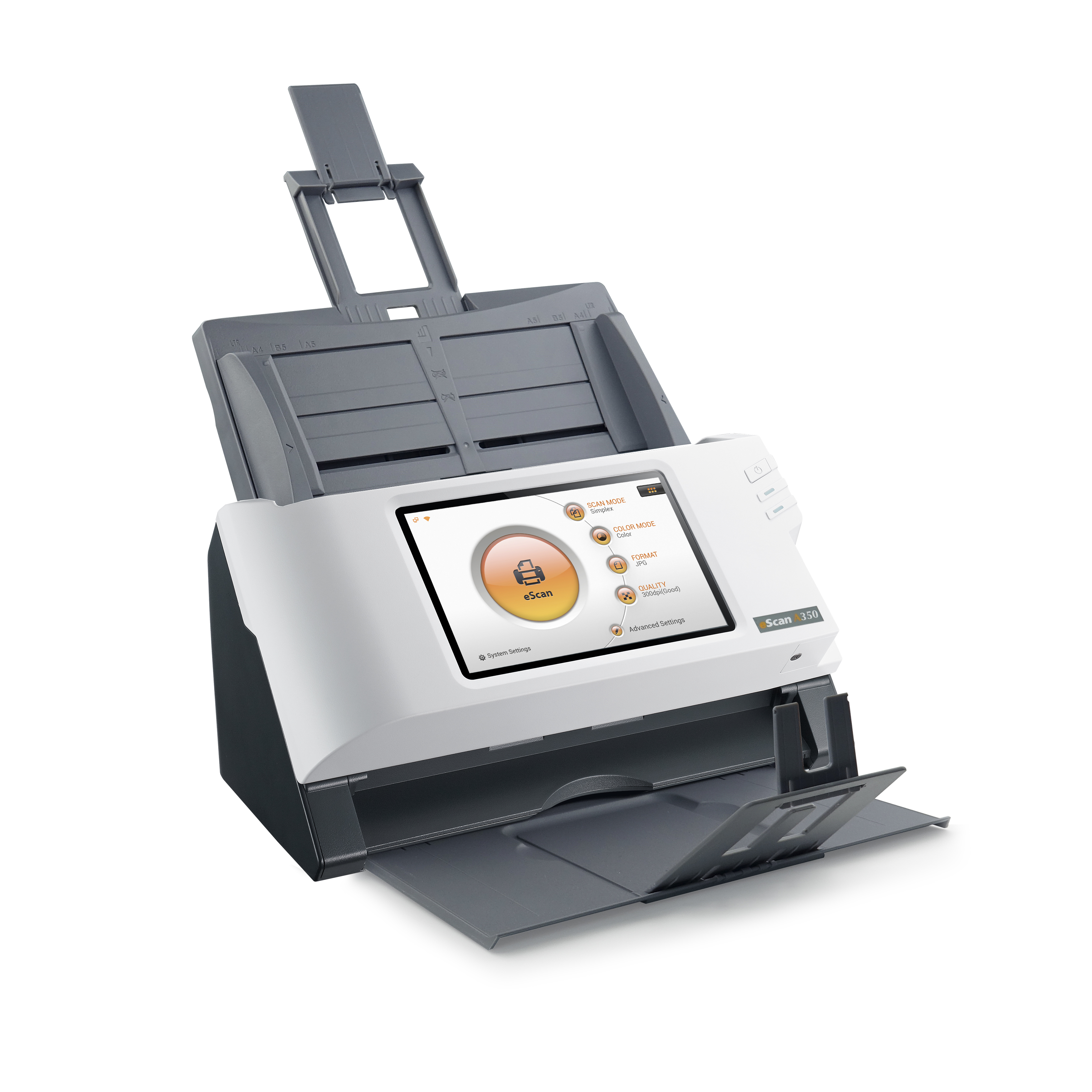 Plustek eScan A350 - Essential - Dokumentenscanner - Dual CIS - Duplex - 216 x 356 mm - 600 dpi x 600 dpi, Ansicht 4