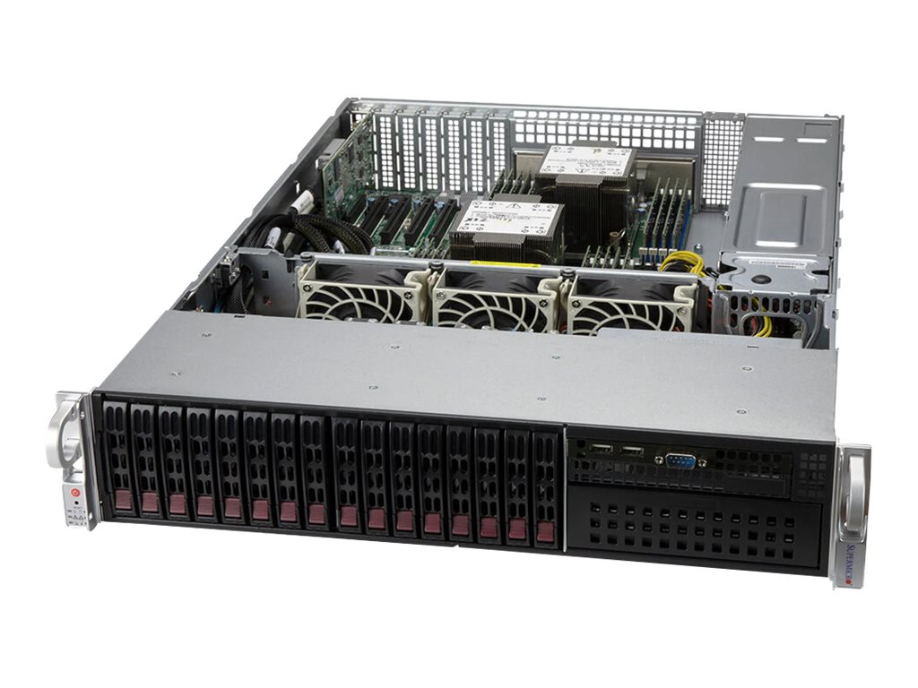Supermicro Mainstream SuperServer 220P-C9R - Server - Rack-Montage - 2U - zweiweg - keine CPU - RAM 0 GB - SAS - Hot-Swa