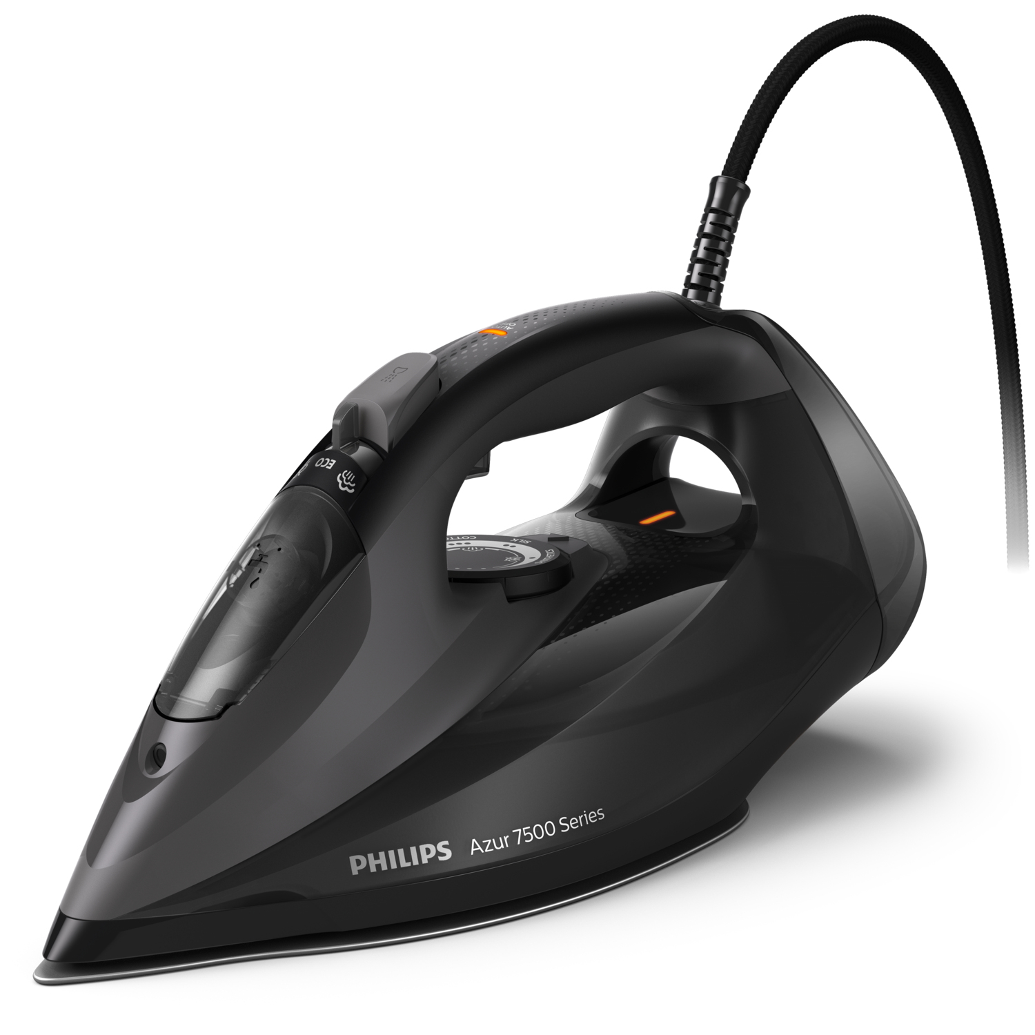 Philips 7500 Series DST7511/80 HV SCHWARZ - Trocken- & Dampfbügeleisen - SteamGlide Elite-Sohle - 2 m - 260 g/min, Ansicht 2