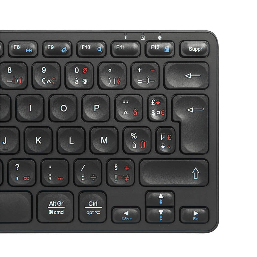 Targus Tastatur - Mehrgeräte - compact - antimicrobial - TL: Französisch, AZERTY, Ansicht 3